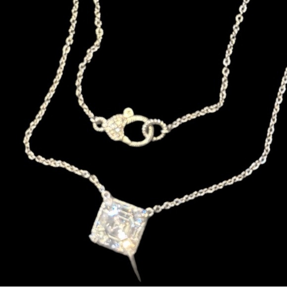 Judith Ripka Jewelry - Judith Ripka 925 Necklace with Square Pendant